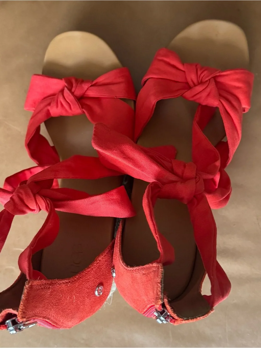 UGG Coral Tie-Wrap Espadrille Wedge Sandals